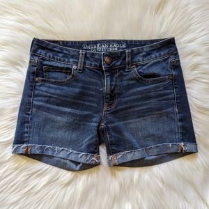 AE Midi Denim Shorts Size 4